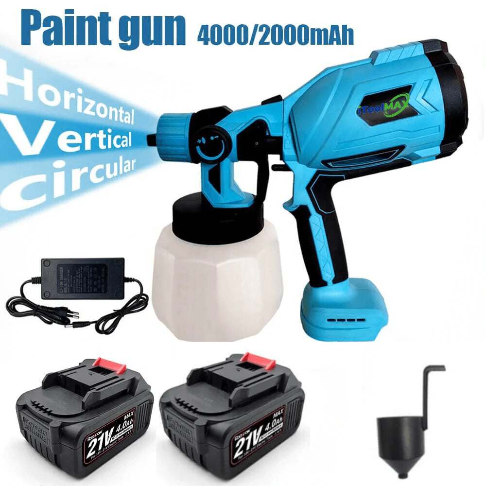 Cordless High-Pressure Paint Sprayer with Dual Batteries