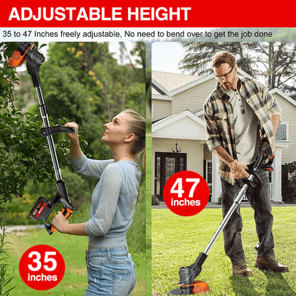 Cordless 3-in-1 Grass Trimmer, Edger & Weed Eater