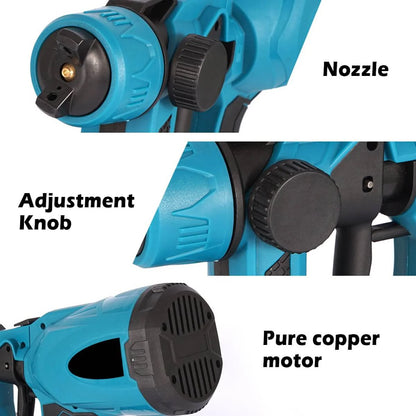 Cordless High-Pressure Paint Sprayer with Dual Batteries