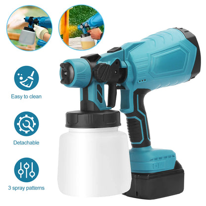 Cordless High-Pressure Paint Sprayer with Dual Batteries