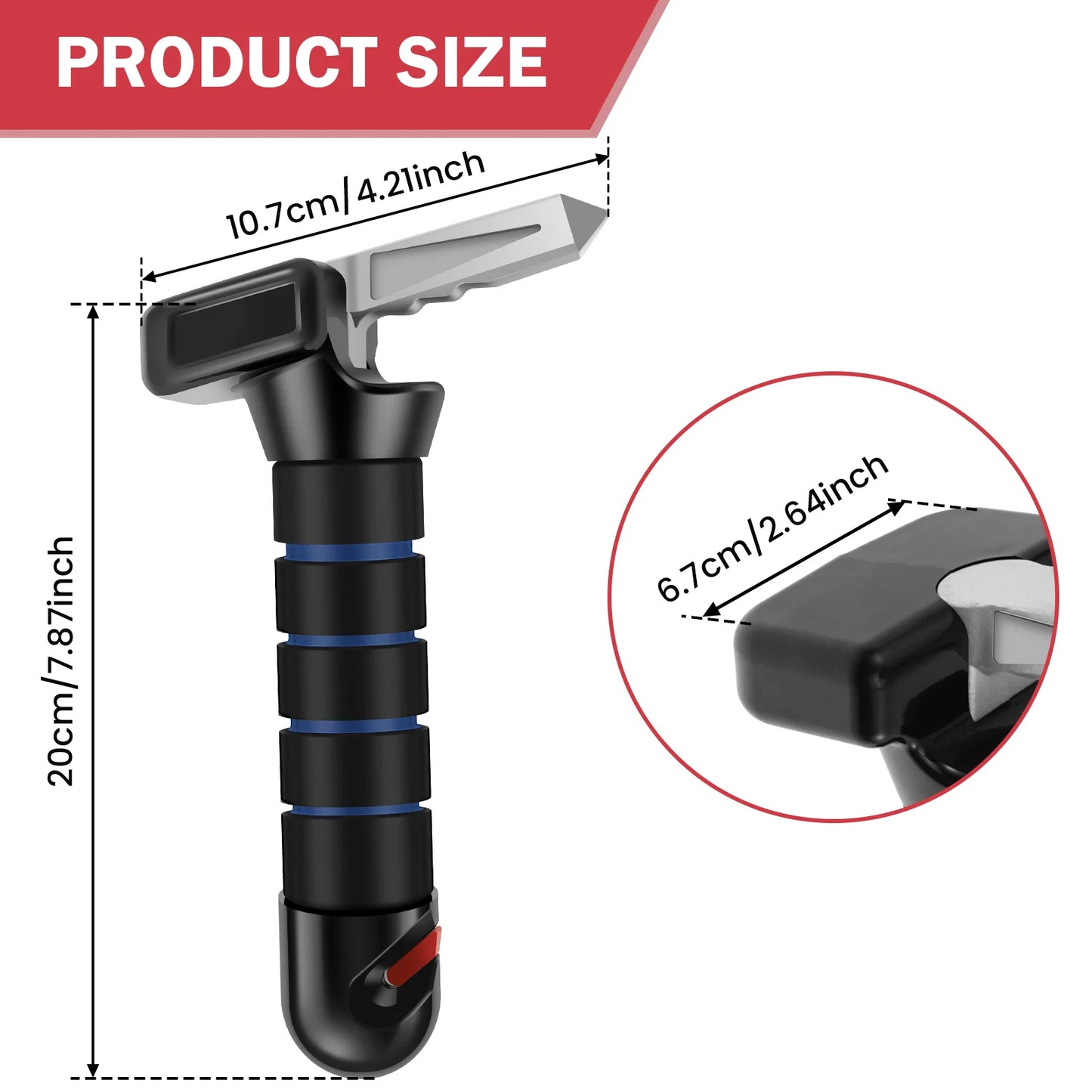 2-in-1 Vehicle Safety Support Handle – Portable Standing Aid & Tool